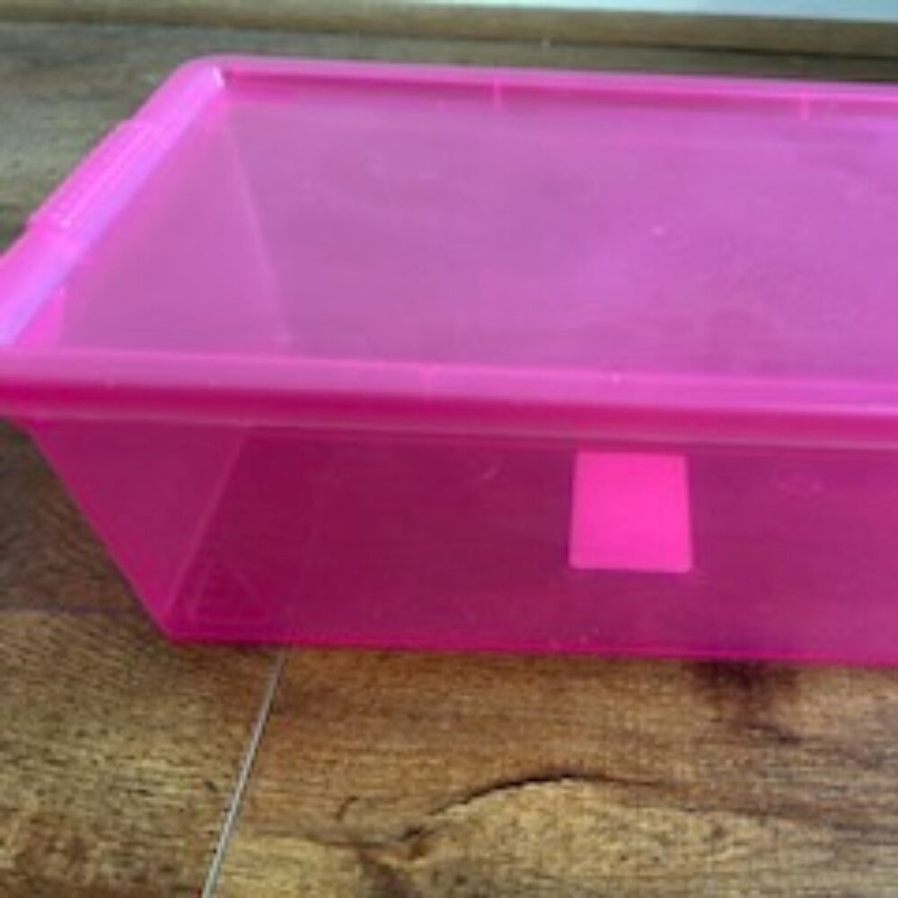 Pink shoe box